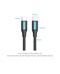 Digital cable Vention USB 2.0 C male-to-male 1m, black, pvc (COSBF)