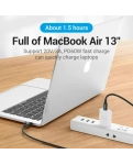 Кабель цифровой Vention USB 2.0 C "папа-папа" 1м, черный, пвх (COSBF)