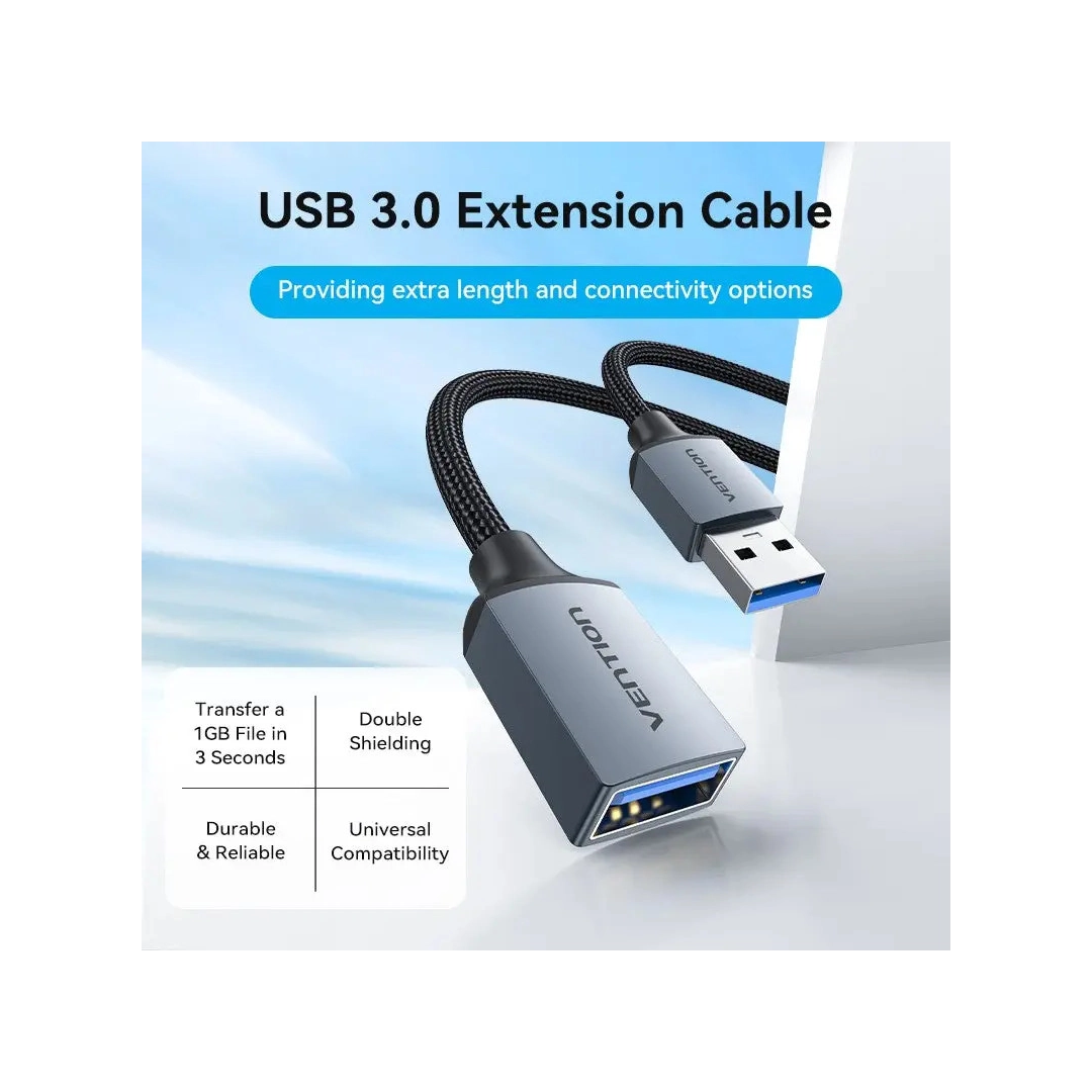 Кабель цифровий Vention USB 3.0 - OTG USB3, 1m, Black (CBLHF) Кабель цифровий Vention USB 3.0 - OTG USB3, 1m, Black (CBLHF)