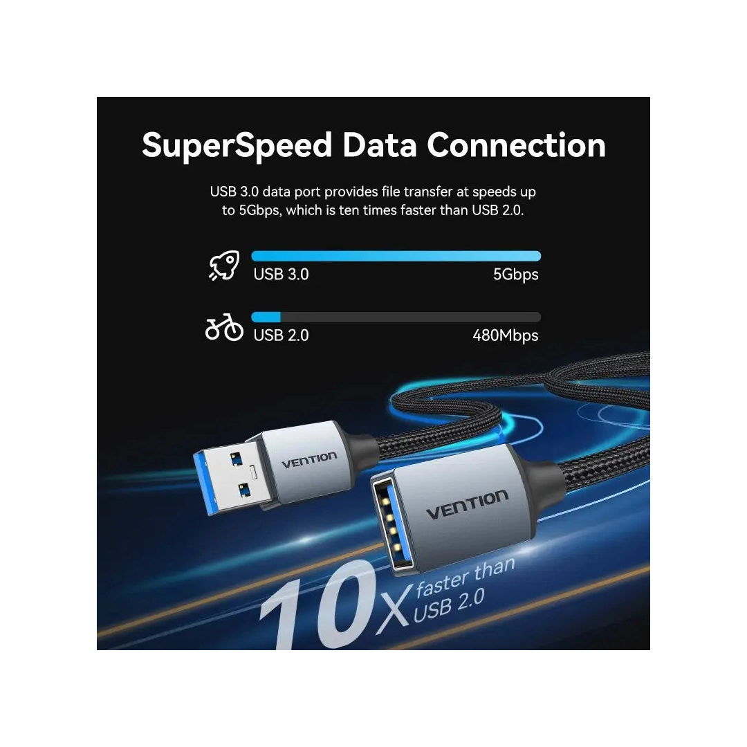 Кабель цифровий Vention USB 3.0 - OTG USB3, 1m, Black (CBLHF) Кабель цифровий Vention USB 3.0 - OTG USB3, 1m, Black (CBLHF)