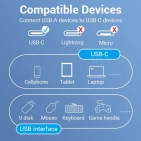 Кабель цифровий Vention USB 3.1 (Gen 1) Type-C - OTG USB3.0 AF, 0.15 m, Black (CCVBB) Кабель цифровий Vention USB 3.1 (Gen 1) Type-C - OTG USB3.0 AF, 0.15 m, Black (CCVBB)