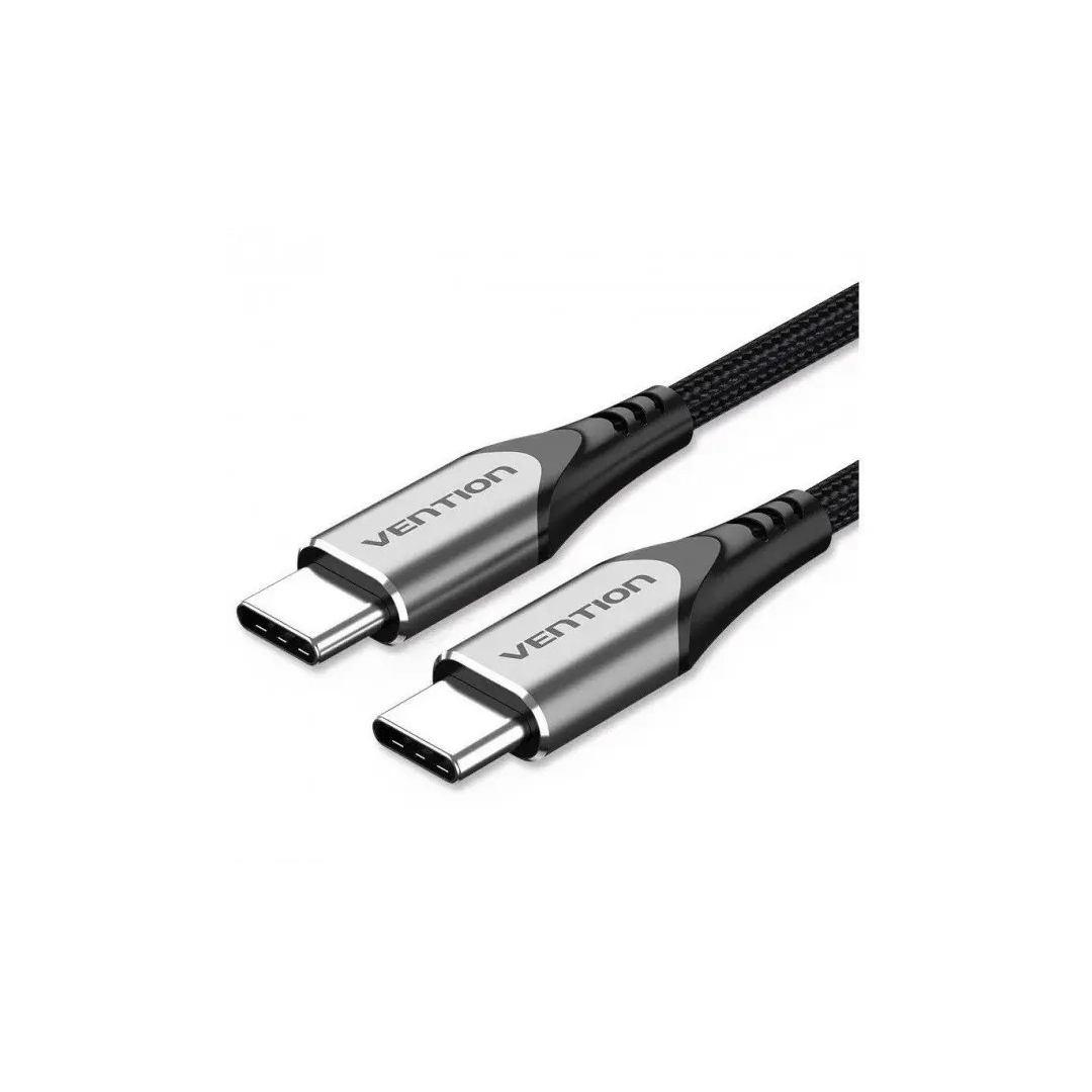 Кабель цифровий Vention USB Type C-USB Type C 3A 1м, 3А, швидка зарядка, Black (TADHF)