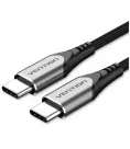 Кабель цифровий Vention USB Type C-USB Type C 3A 1м, 3А, швидка зарядка, Black (TADHF)