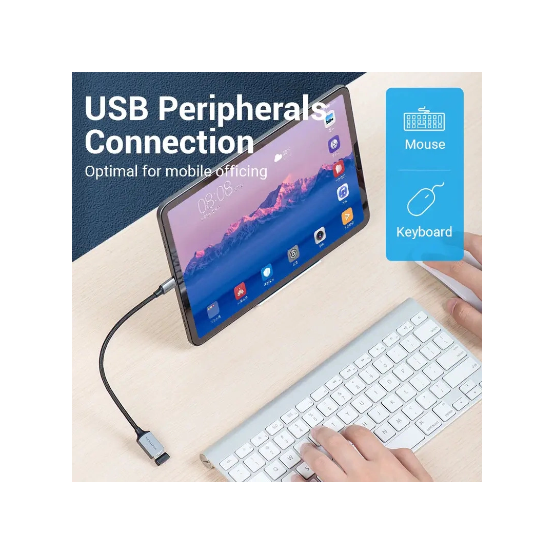 Кабель цифровий Vention USB Type-C - OTG USB 3.0 AF 0.15 м Black (CCXHB) Кабель цифровий Vention USB Type-C - OTG USB 3.0 AF 0.15 м Black (CCXHB)