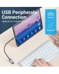 Кабель цифровий Vention USB Type-C - OTG USB 3.0 AF 0.15 м Black (CCXHB)