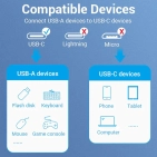 Кабель цифровий Vention USB Type-C - OTG USB 3.0 AF 0.15 м Black (CCXHB) Кабель цифровий Vention USB Type-C - OTG USB 3.0 AF 0.15 м Black (CCXHB)