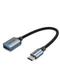 Кабель цифровий Vention USB Type-C - OTG USB 3.0 AF 0.15 м Black (CCXHB)