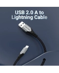 Кабель цифровий Vention USB-Lightning 2.4A 1 м Grey (LABHF)