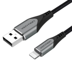 Кабель цифровий Vention USB-Lightning 2.4A 1 м Grey (LABHF) Кабель цифровий Vention USB-Lightning 2.4A 1 м Grey (LABHF)