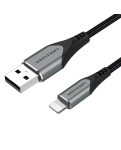 Кабель цифровий Vention USB-Lightning 2.4A 1 м Grey (LABHF)