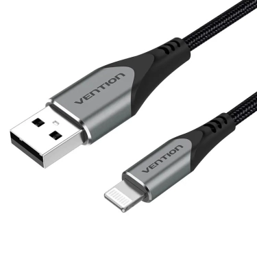 Кабель цифровий Vention USB-Lightning 2.4A 1.5 м Grey (LABHG)