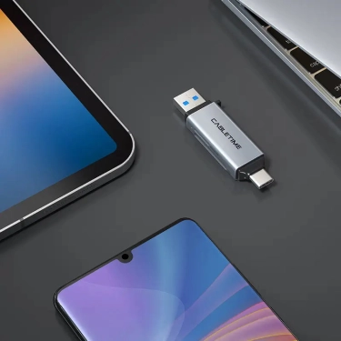 Кардридер Vention Cabletime USB3.0 A + USB TYPE C, SD/TF, 5Gbps (CB46G)