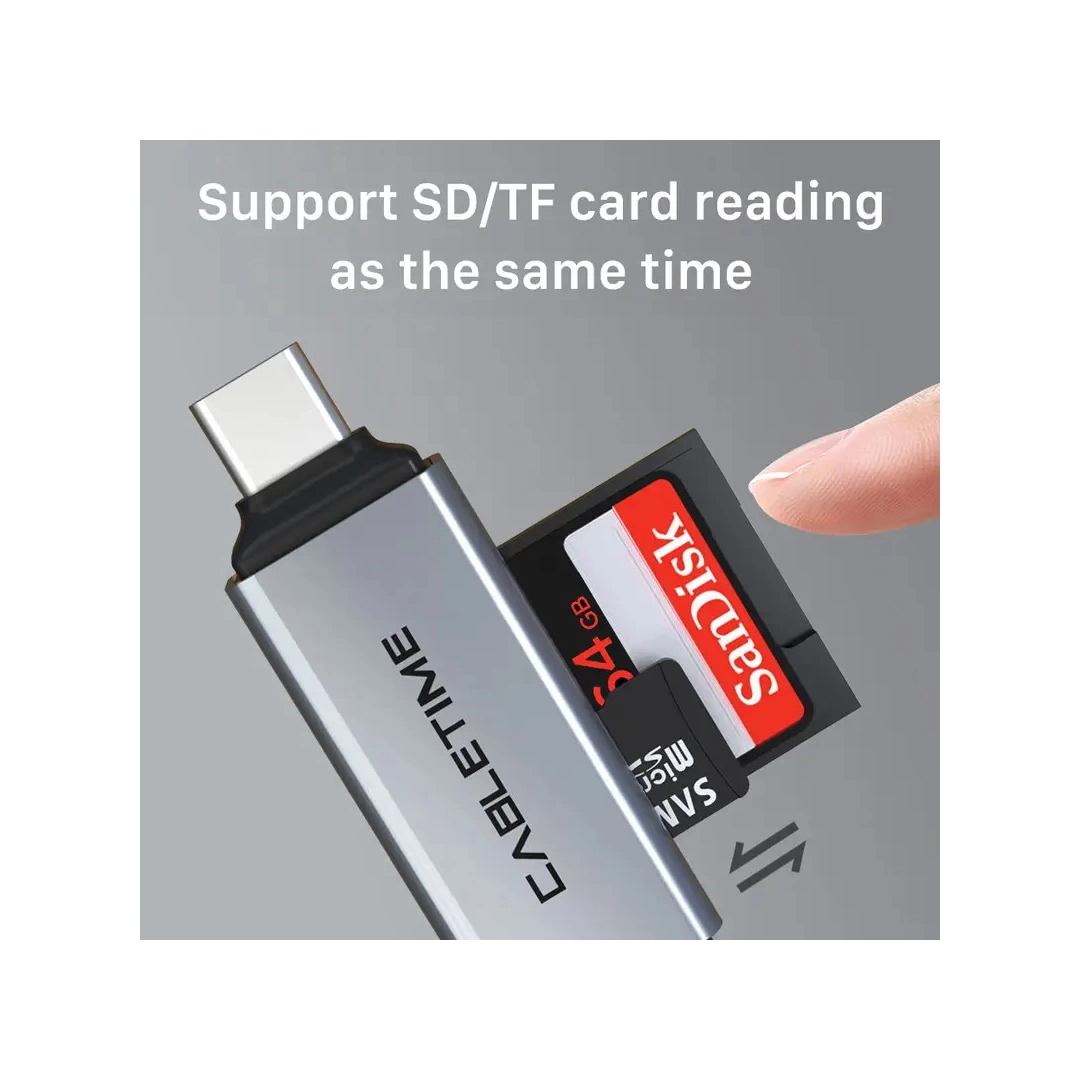 Кардридер Vention Cabletime USB3.0 A + USB TYPE C, SD/TF, 5Gbps (CB46G) Кардридер Vention Cabletime USB3.0 A + USB TYPE C, SD/TF, 5Gbps (CB46G)