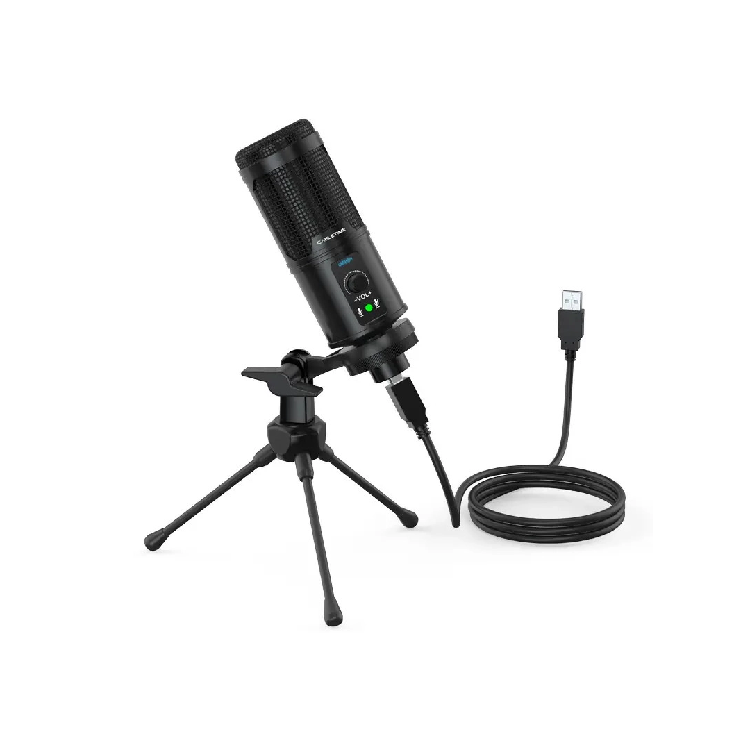 Настольный микрофон Vention Cabletime USB с шумоподавлением + штатив трипод (CM10B)