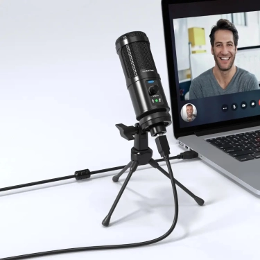 Настільний мікрофон Vention Cabletime USB з шумозаглушенням + штатив трипод (CM10B)
