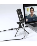Настольный микрофон Vention Cabletime USB с шумоподавлением + штатив трипод (CM10B)