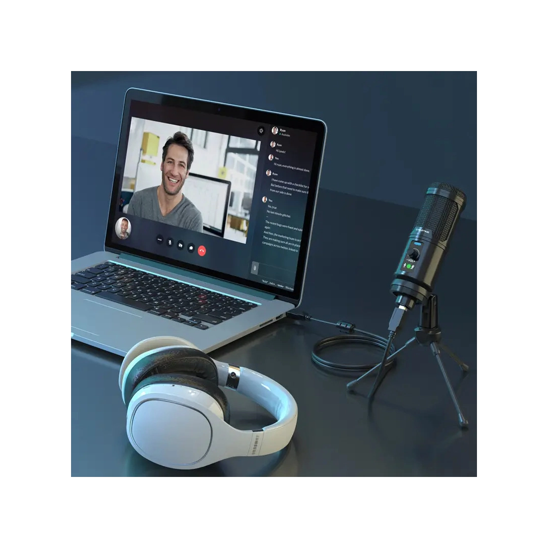 Настільний мікрофон Vention Cabletime USB з шумозаглушенням + штатив трипод (CM10B) Настільний мікрофон Vention Cabletime USB з шумозаглушенням + штатив трипод (CM10B)