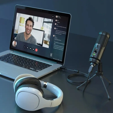 Настільний мікрофон Vention Cabletime USB з шумозаглушенням + штатив трипод (CM10B)