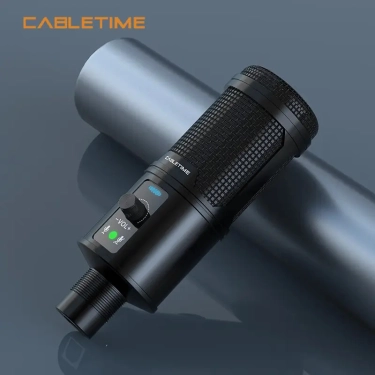 Настільний мікрофон Vention Cabletime USB з шумозаглушенням + штатив трипод (CM10B)