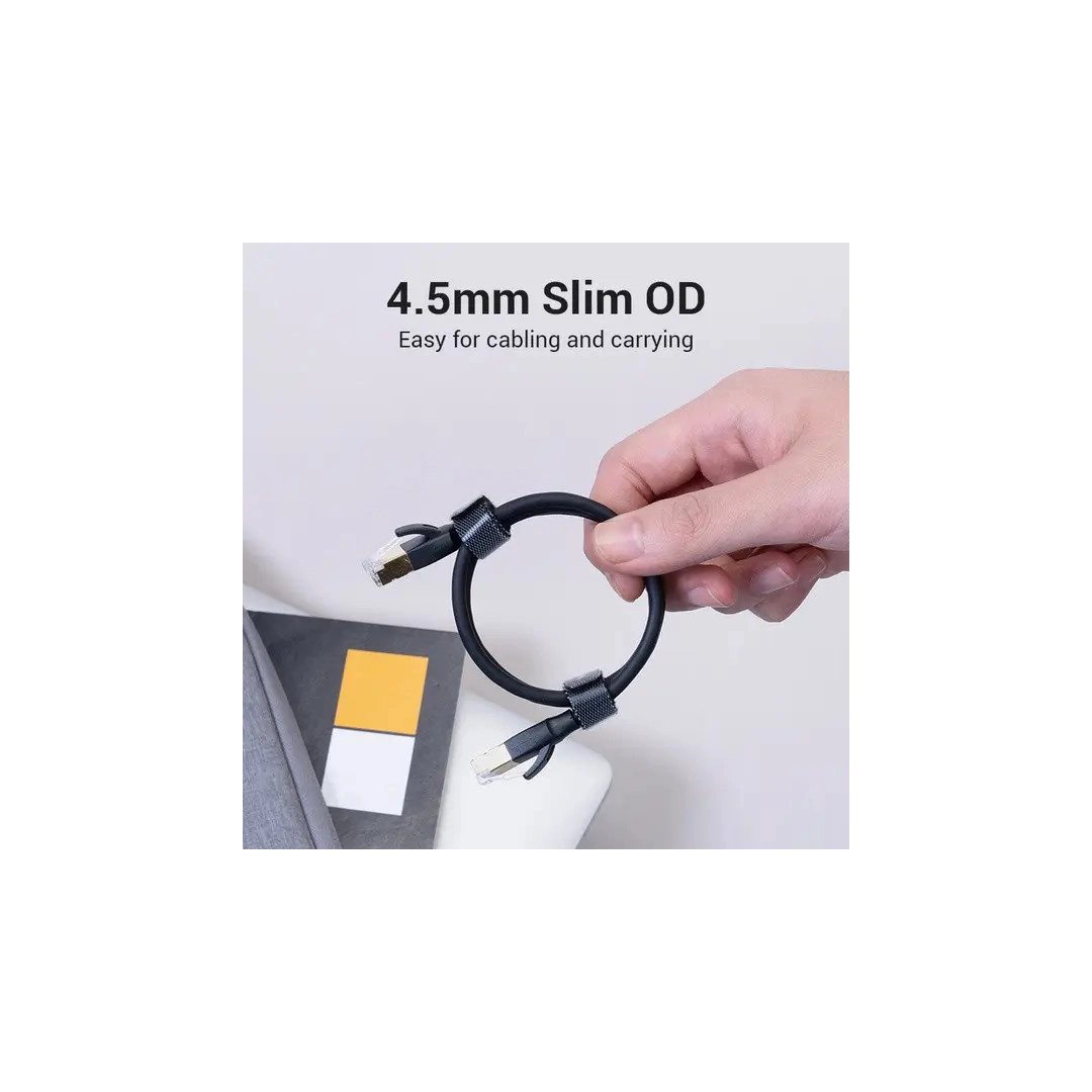 Патч корд Vention Cat.8 SFTP 3м Black Slim Type (IKIBI) Патч корд Vention Cat.8 SFTP 3м Black Slim Type (IKIBI)