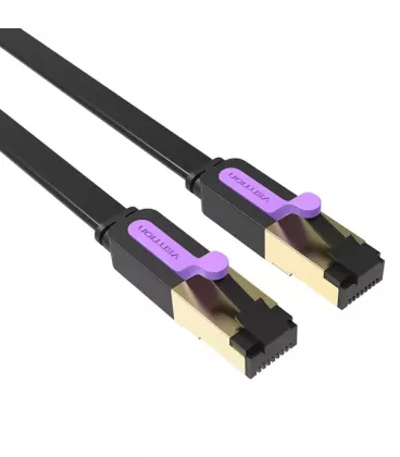 Патч-корд Vention CAT 7 FTP Ethernet, 15 m, Black, rj-45 - rj-45, 8 жил (ICABN)