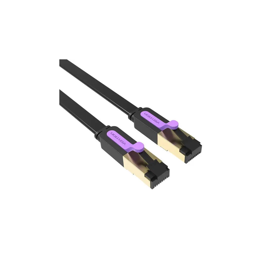 Патч-корд Vention CAT 7 FTP Ethernet, 10 m, Black, rj-45 - rj-45, 8 жил (ICABL) Патч-корд Vention CAT 7 FTP Ethernet, 10 m, Black, rj-45 - rj-45, 8 жил (ICABL)