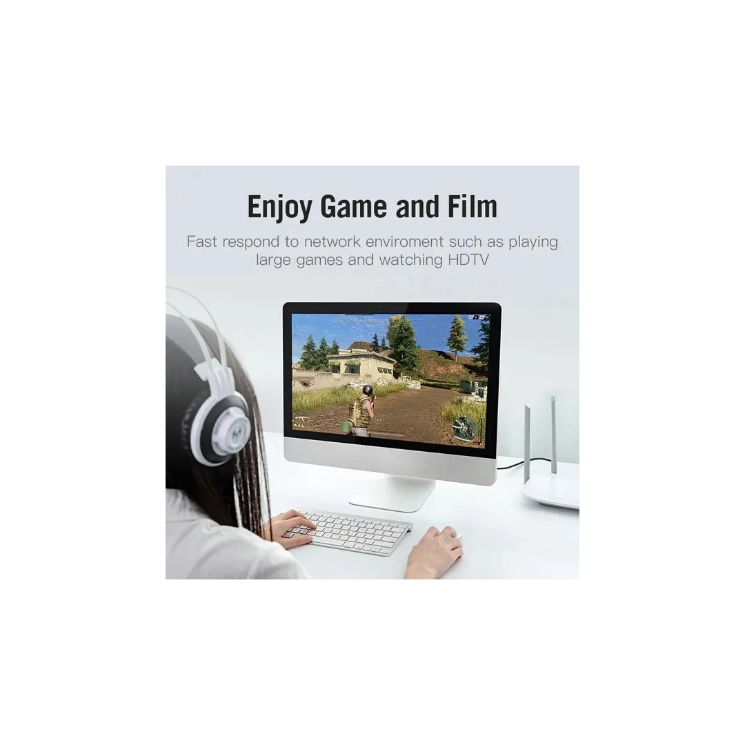 Патч-корд Vention CAT 7 SFTP Ethernet, 1.5 m, Black, rj-45 - rj-45, 8 жил (ICDBG) Патч-корд Vention CAT 7 SFTP Ethernet, 1.5 m, Black, rj-45 - rj-45, 8 жил (ICDBG)