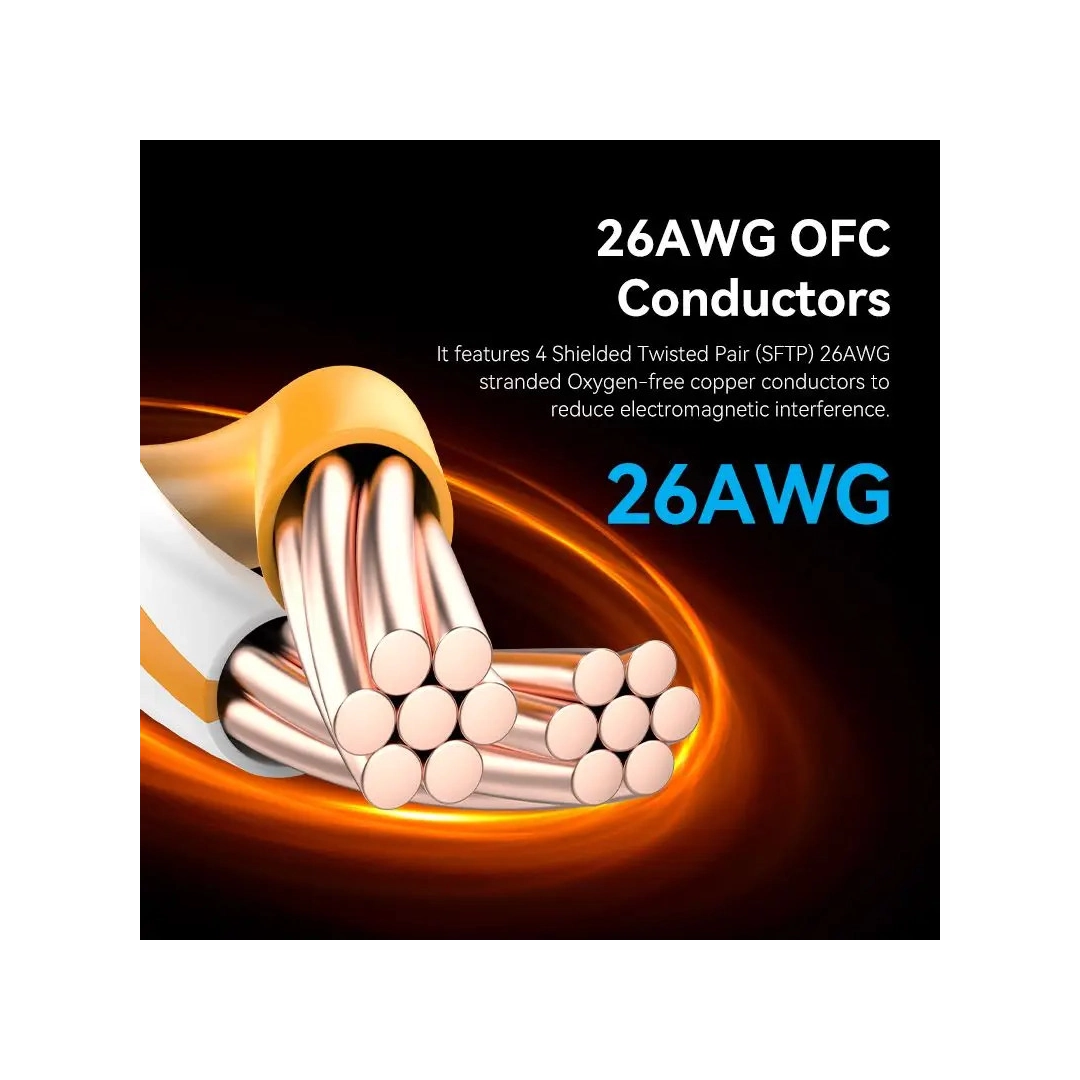 Патч-корд Vention CAT 8 SFTP Ethernet, 1 m, Black, rj-45 - rj-45, 8 жил (IKKBF) Патч-корд Vention CAT 8 SFTP Ethernet, 1 m, Black, rj-45 - rj-45, 8 жил (IKKBF)