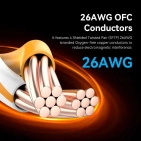 Патч-корд Vention CAT 8 SFTP Ethernet, 3m, Black, RJ-45 - RJ-45, 8 жил (IKKBI) Патч-корд Vention CAT 8 SFTP Ethernet, 3m, Black, RJ-45 - RJ-45, 8 жил (IKKBI)