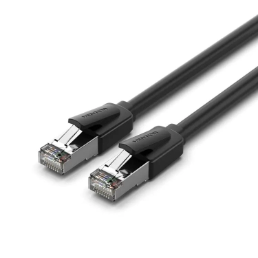 Патч-корд Vention CAT 8 SFTP Ethernet, 3m, Black, RJ-45 - RJ-45, 8 жил (IKKBI)