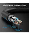 Vention CAT 8 SFTP Ethernet patch cord, 2 m, Black, rj-45 - rj-45, 8 cores (IKKBH)