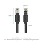 Патч-корд Vention CAT 8 SFTP Ethernet, 2 m, Black, rj-45 - rj-45, 8 жил (IKKBH) Патч-корд Vention CAT 8 SFTP Ethernet, 2 m, Black, rj-45 - rj-45, 8 жил (IKKBH)