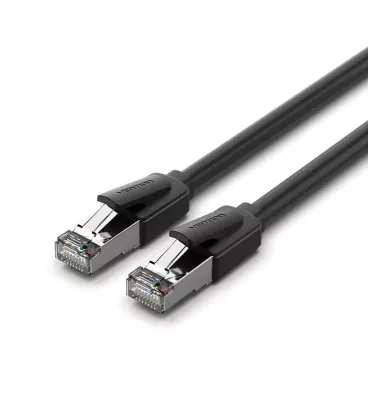 Патч-корд Vention CAT 8 SFTP Ethernet, 2 m, Black, rj-45 - rj-45, 8 жил (IKKBH)