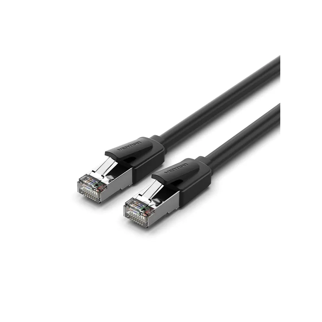 Vention CAT 8 SFTP Ethernet patch cord, 2 m, Black, rj-45 - rj-45, 8 cores (IKKBH)