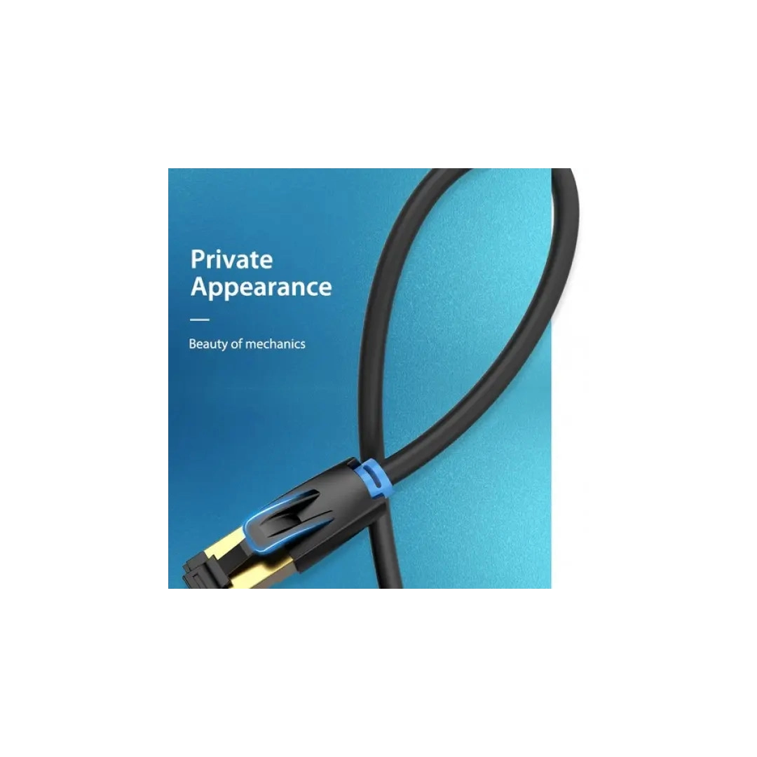 Патч-корд Vention CAT 8 SSTP Ethernet, 1 м Black (IKABF) Патч-корд Vention CAT 8 SSTP Ethernet, 1 м Black (IKABF)