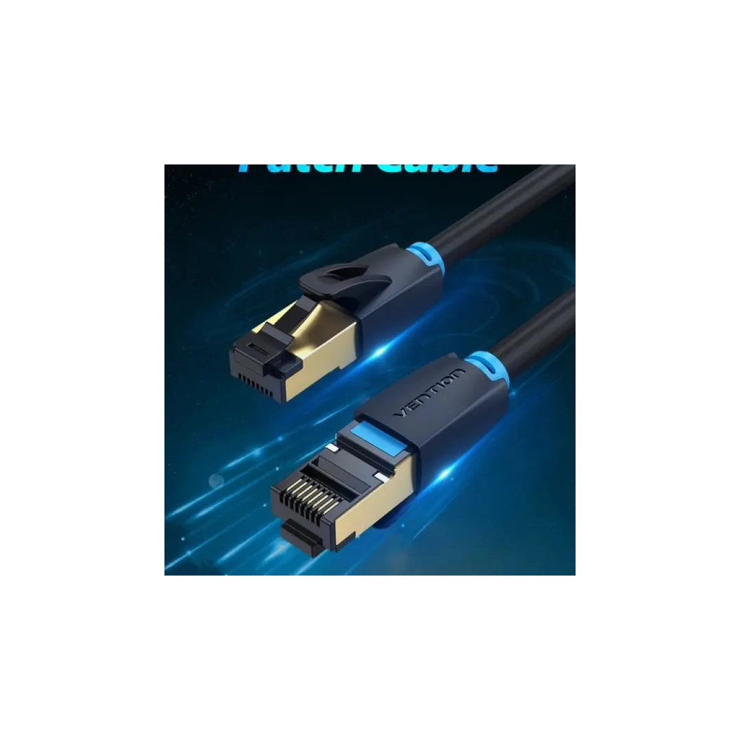 Патч-корд Vention CAT 8 SSTP Ethernet, 1.5 м Black (IKABG) Патч-корд Vention CAT 8 SSTP Ethernet, 1.5 м Black (IKABG)