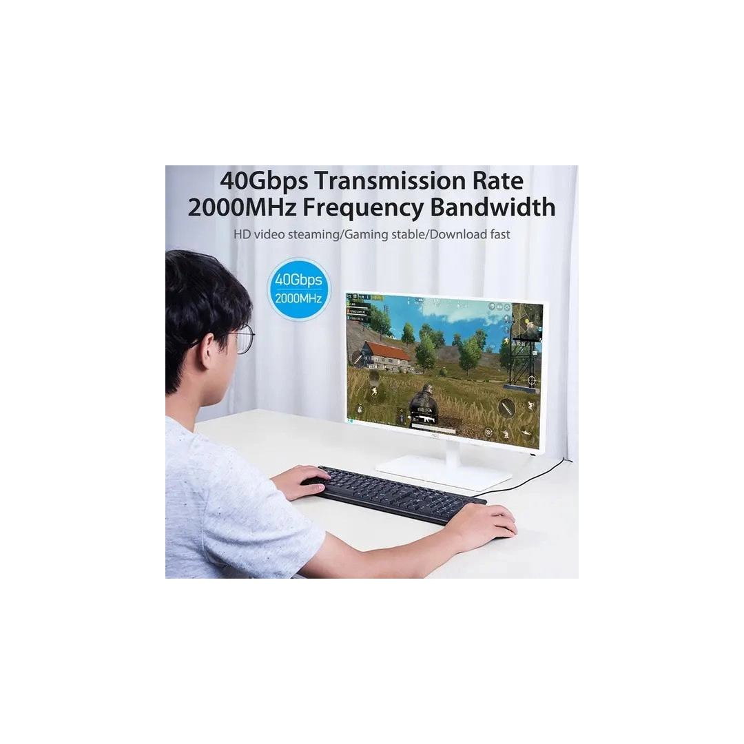 Патч-корд Vention CAT 8 SSTP Ethernet, 1.5 м Black (IKABG) Патч-корд Vention CAT 8 SSTP Ethernet, 1.5 м Black (IKABG)