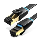 Vention Flat CAT 8 SSTP Ethernet Patch Cord, 1 m Black (IKCBF)