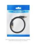 Vention Flat CAT 8 SSTP Ethernet Patch Cord, 1 m Black (IKCBF)
