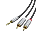 Аудіокабель Vention Cabletime AUX 3.5 mm M - 2xRCA M, 1 m, Black (CF13H) Аудіокабель Vention Cabletime AUX 3.5 mm M - 2xRCA M, 1 m, Black (CF13H)