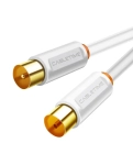 TV cable Vention Cabletime, 1m Male to Female, 75OHM, white (CF33H)