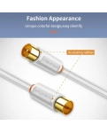 TV cable Vention Cabletime, 1m Male to Female, 75OHM, white (CF33H)
