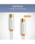 TV cable Vention Cabletime, 1m Male to Female, 75OHM, white (CF33H)