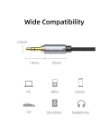 Audio cable Vention Cabletime 3.5 mm M - 3.5 mm F, 1 m, Black, 3 pin (CF11H)