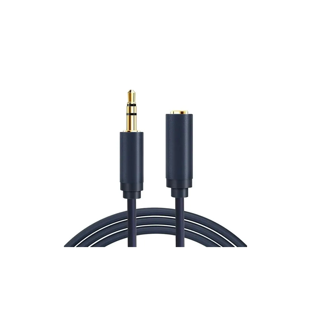 Аудіокабель Vention Cabletime Audio 3.5mm M - 3.5mm F, 1.5m, Black, 3 pin (CF16J)