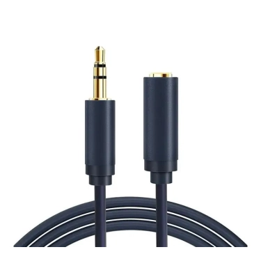 Аудіокабель Vention Cabletime Audio 3.5mm M - 3.5mm F, 1.5m, Black, 3 pin (CF16J)