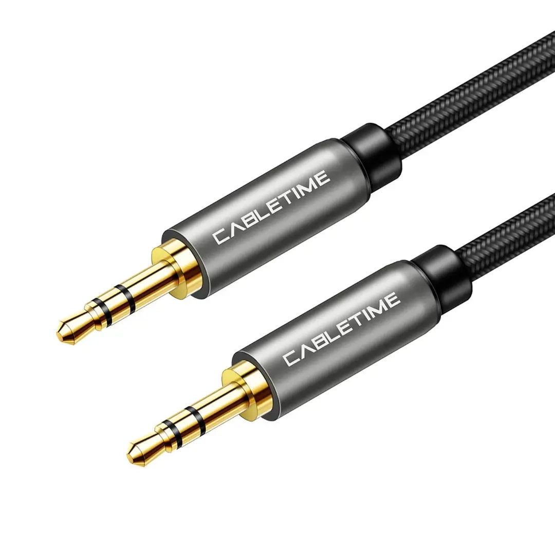 Аудіокабель Vention Cabletime Audio 3.5 mm M - 3.5 mm M, 1 m, Black, 3 pin (CF10H)