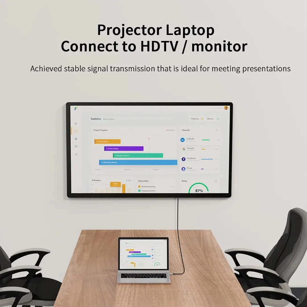 Кабель цифровий Vention Cabletime Type-C - HDMI, 1 m (CC10H)