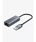 Кабель цифровий Vention Cabletime USB A 2.0 - RJ45 100Mbps Ethernet, 0.15m, Space Grey (CB52G)