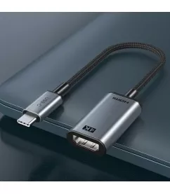Кабель цифровий Vention Cabletime USB TYPE C - HDMI, 0.15m, v1.4 4K/30HZ (CP11A)